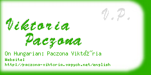 viktoria paczona business card